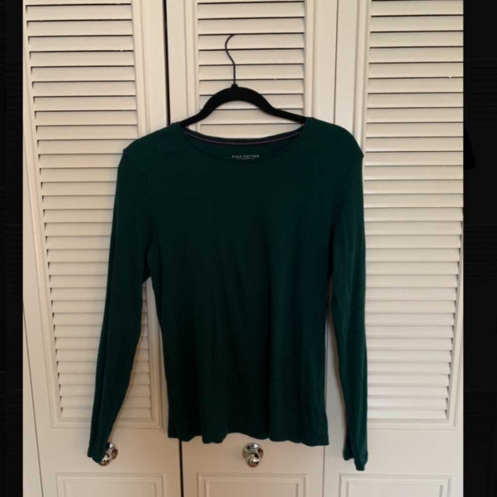 Charter Club Emerald Green Long Sleeve